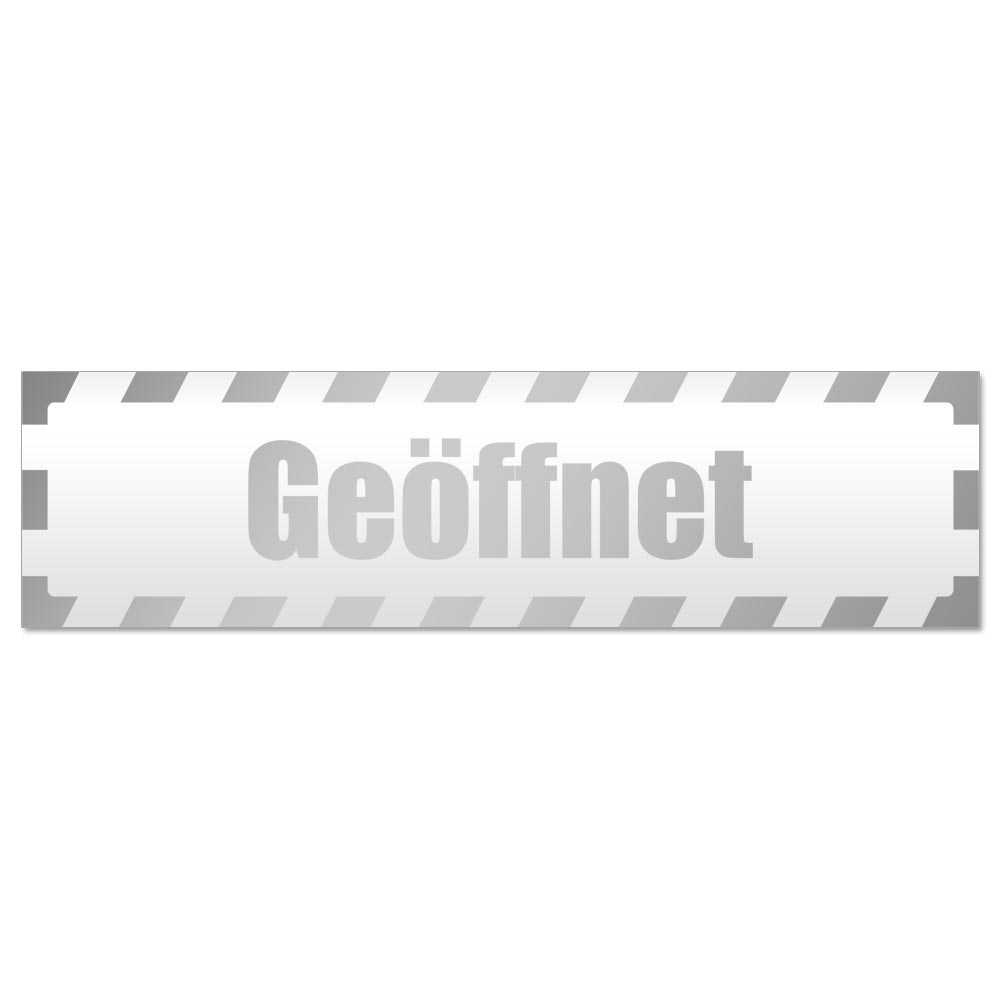 Geöffnet gestreift Magnetschild Schild magnetisch - Picture 11 of 25