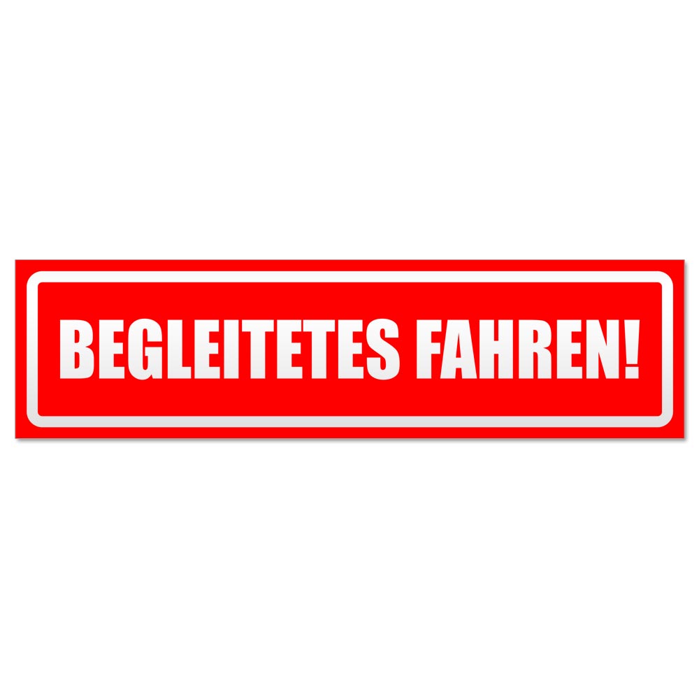 Begleitetes fahren invertiert Magnetschild Schild magnetisch - Picture 7 of 25