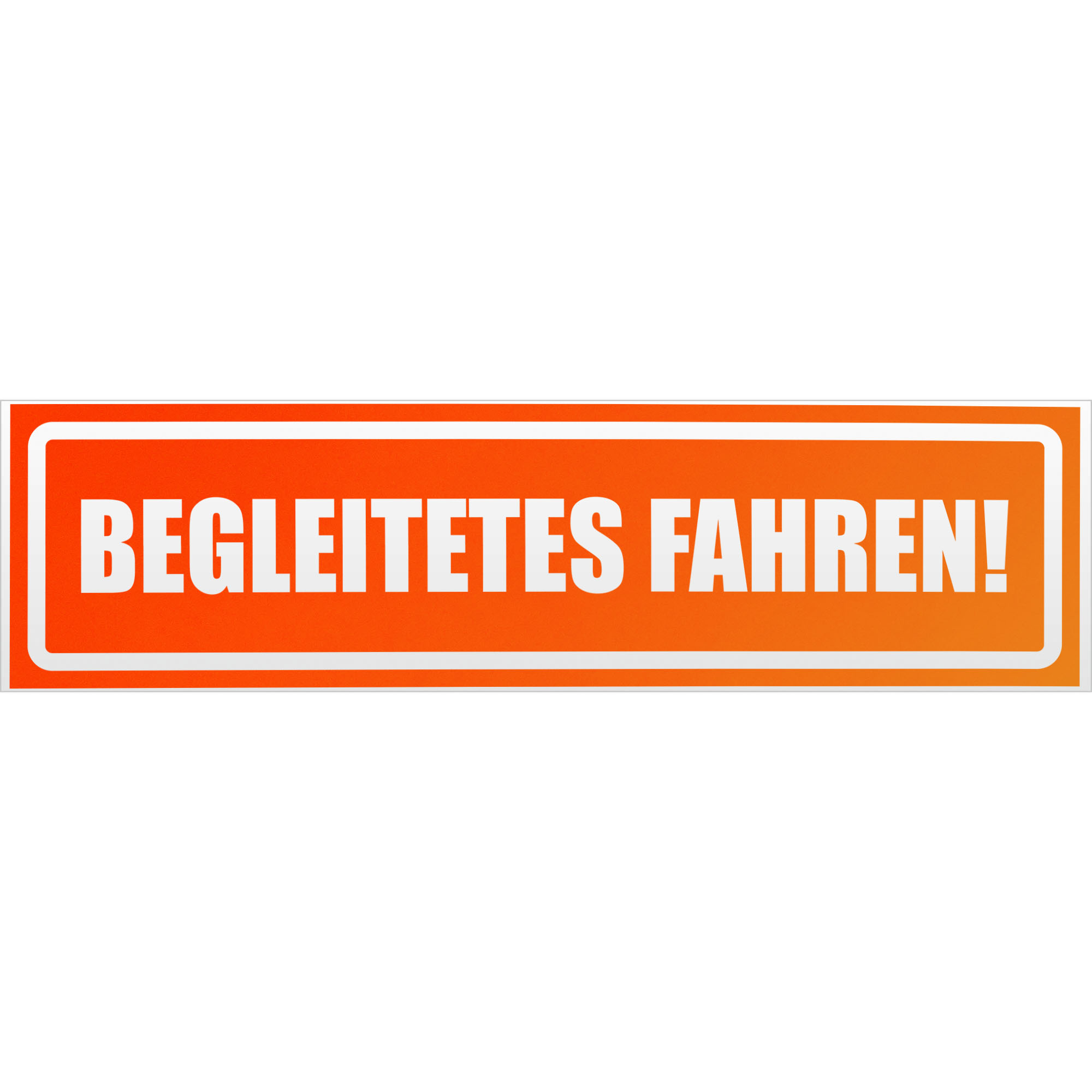 Begleitetes fahren invertiert Magnetschild Schild magnetisch - Picture 17 of 25