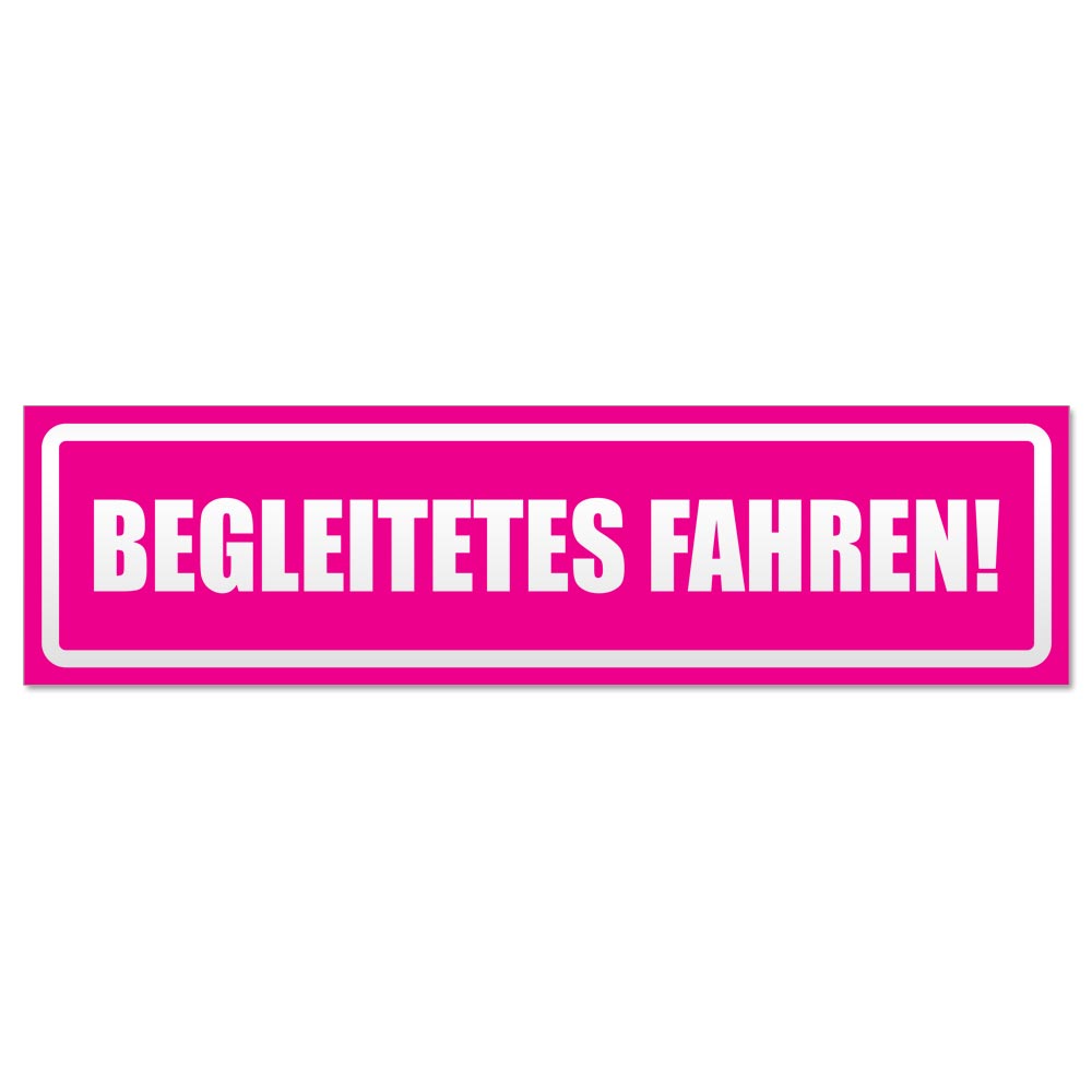 Begleitetes fahren invertiert Magnetschild Schild magnetisch - Picture 13 of 25