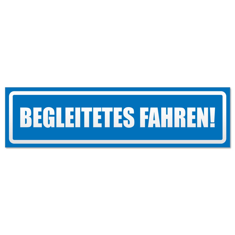 Begleitetes fahren invertiert Magnetschild Schild magnetisch - Picture 6 of 25