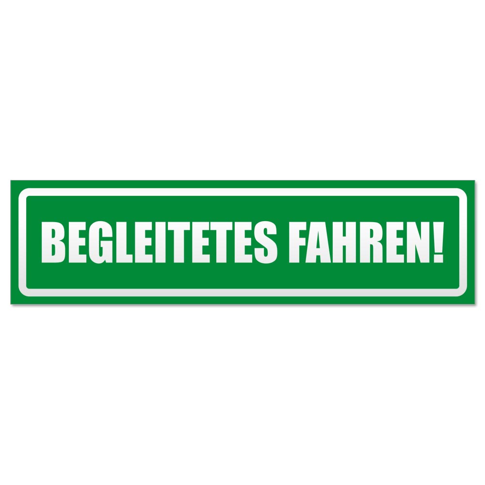 Begleitetes fahren invertiert Magnetschild Schild magnetisch - Picture 15 of 25