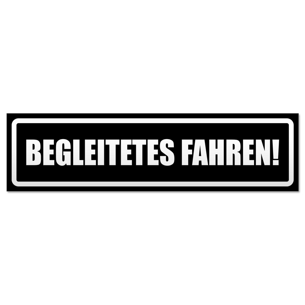 Begleitetes fahren invertiert Magnetschild Schild magnetisch - Picture 9 of 25