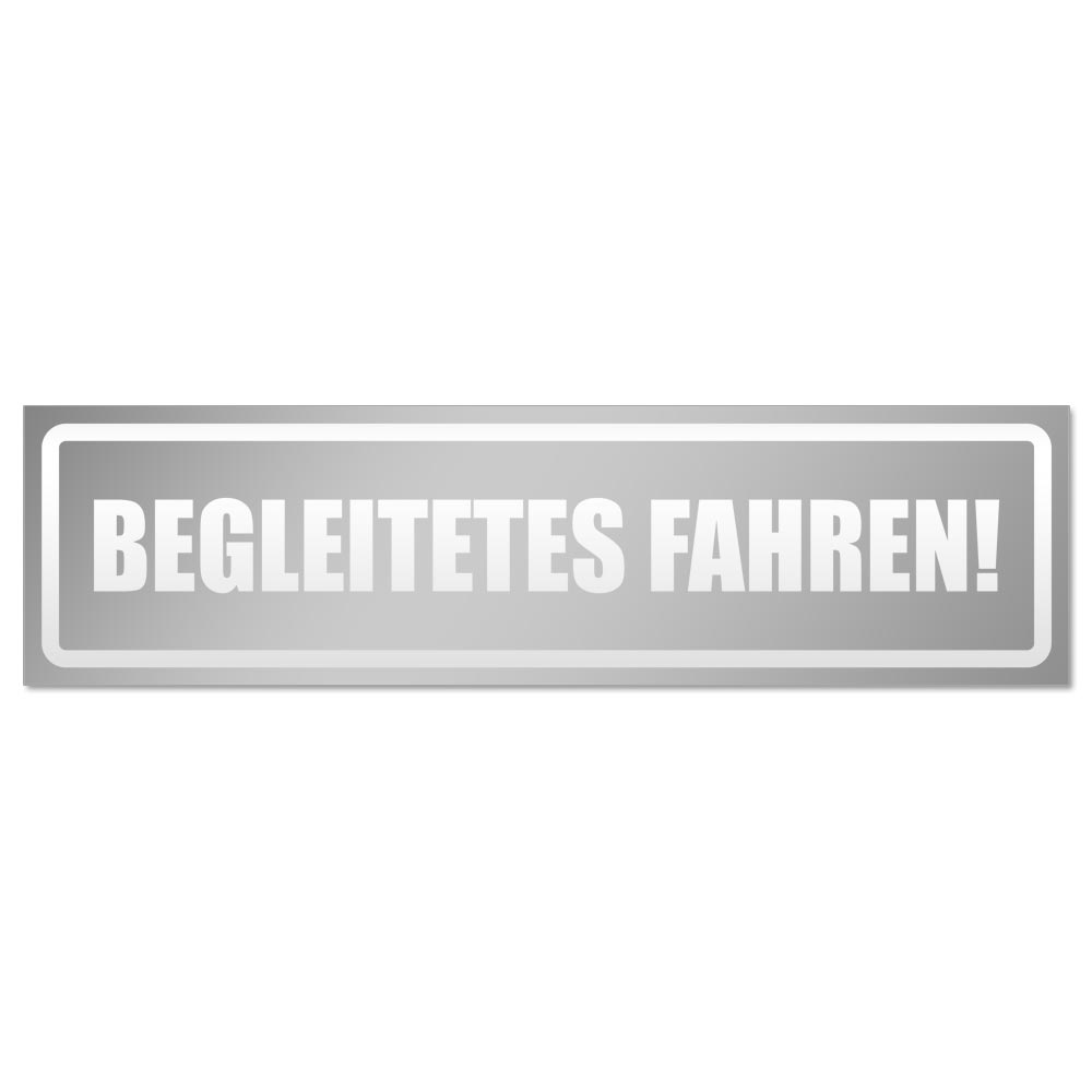 Begleitetes fahren invertiert Magnetschild Schild magnetisch - Picture 11 of 25