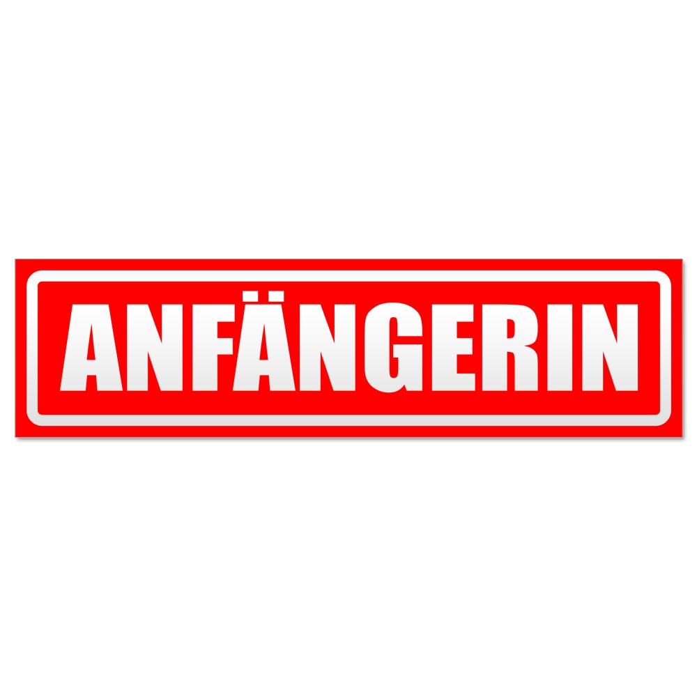 Anfängerin invertiert Magnetschild Schild magnetisch - Picture 7 of 25