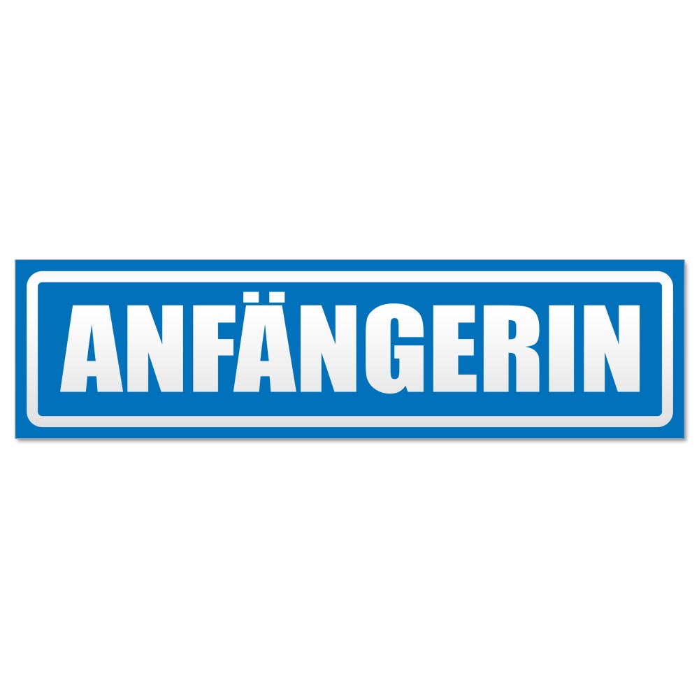 Anfängerin invertiert Magnetschild Schild magnetisch - Picture 6 of 25