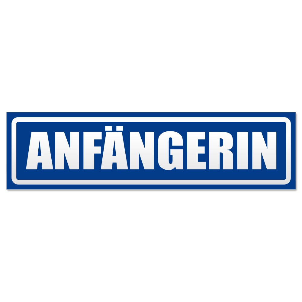 Anfängerin invertiert Magnetschild Schild magnetisch - Picture 10 of 25