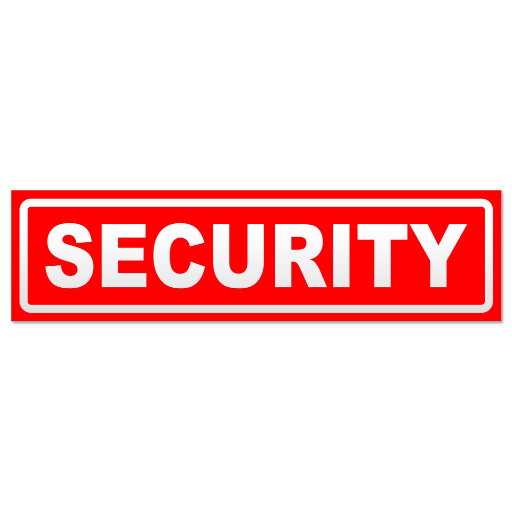 Security invertiert Magnetschild Schild magnetisch - Picture 20 of 25