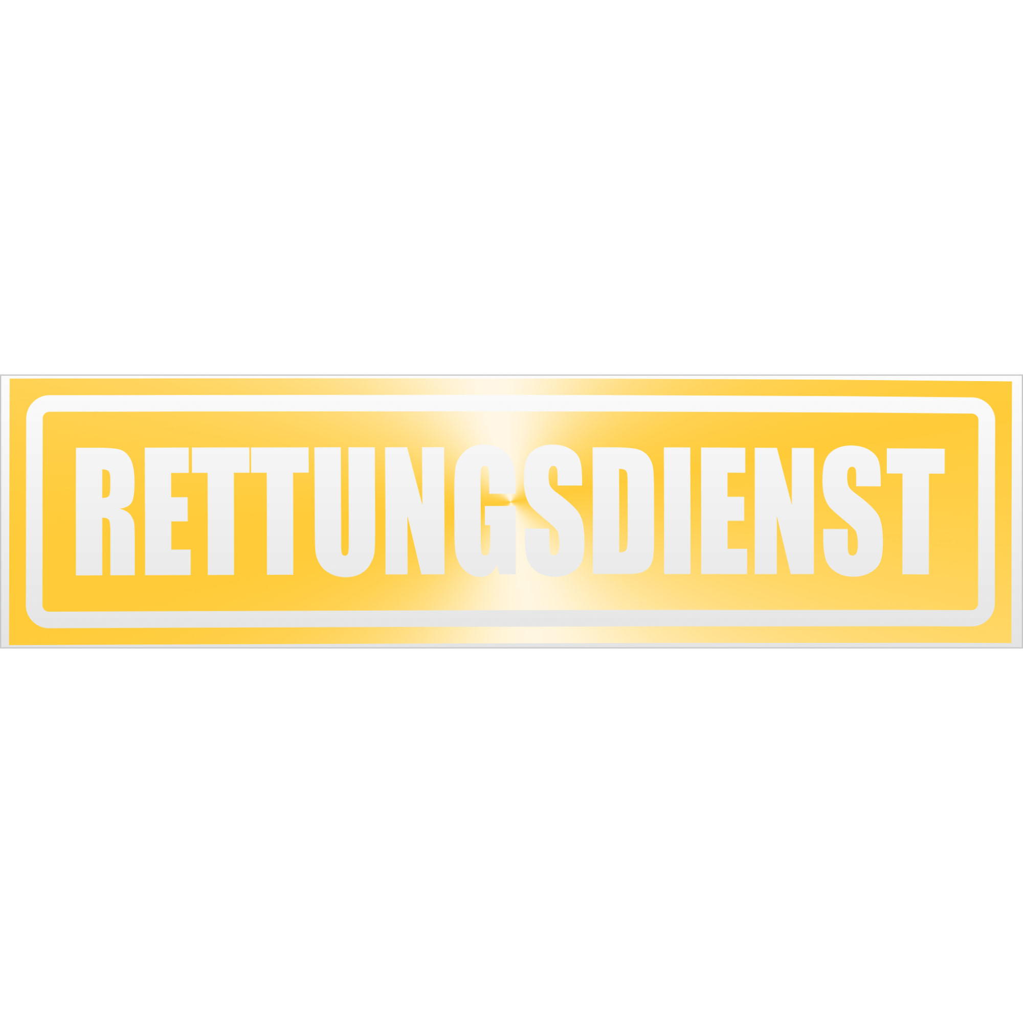 Rettungsdienst invertiert Magnetschild Schild magnetisch - Picture 21 of 25