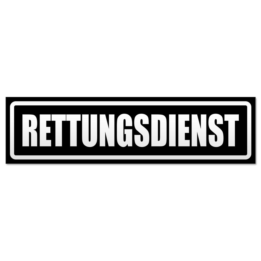 Rettungsdienst invertiert Magnetschild Schild magnetisch - Picture 9 of 25