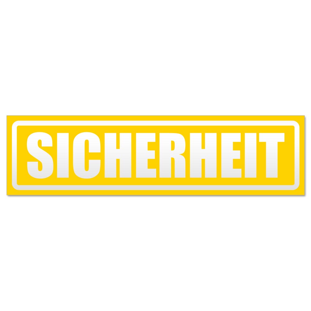 Sicherheit Security invertiert Magnetschild Schild magnetisch - Picture 5 of 25