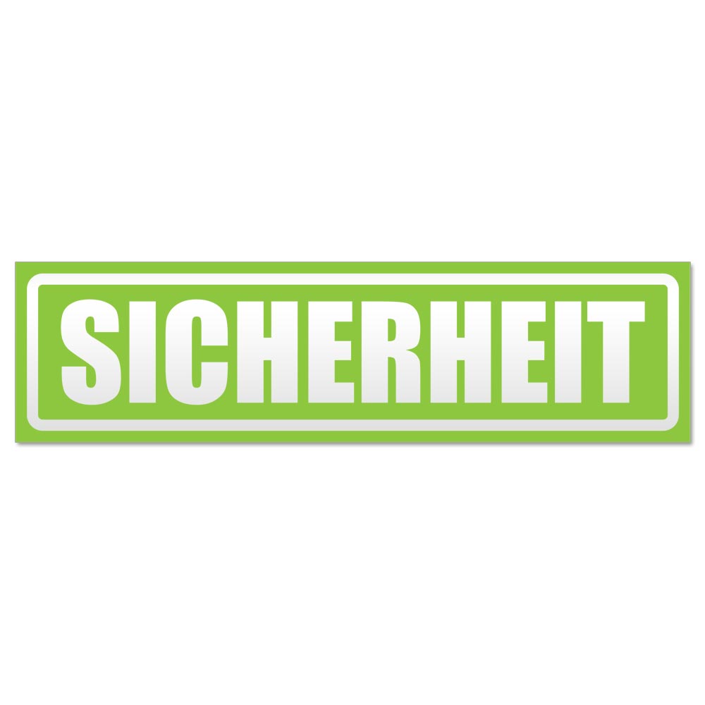 Sicherheit Security invertiert Magnetschild Schild magnetisch - Picture 8 of 25