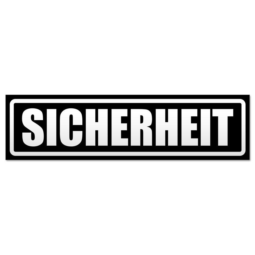 Sicherheit Security invertiert Magnetschild Schild magnetisch - Picture 9 of 25