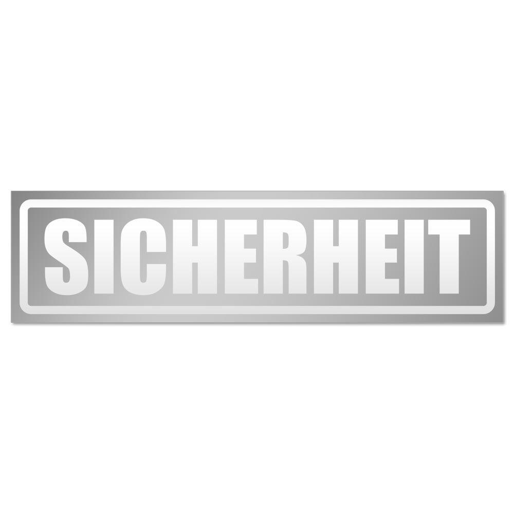 Sicherheit Security invertiert Magnetschild Schild magnetisch - Picture 11 of 25