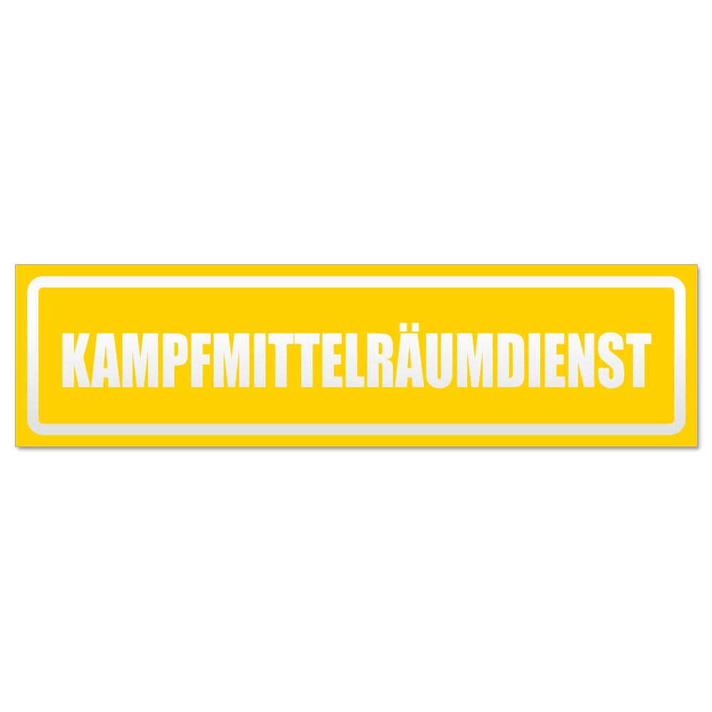 Kampfmittelräumdienst invertiert Magnetschild Schild magnetisch - Picture 5 of 25