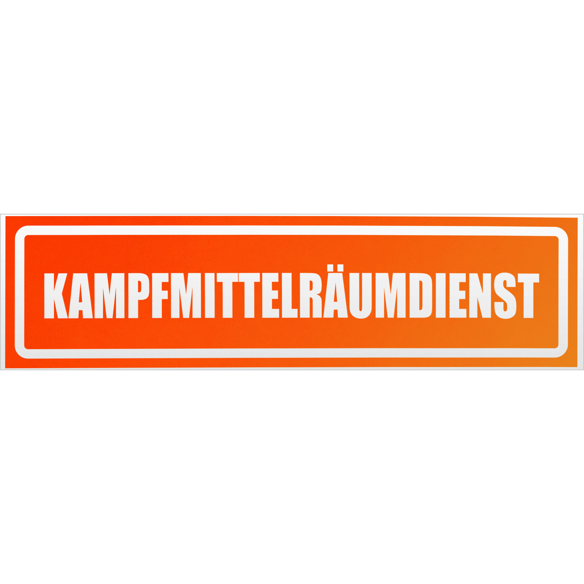 Kampfmittelräumdienst invertiert Magnetschild Schild magnetisch - Picture 17 of 25