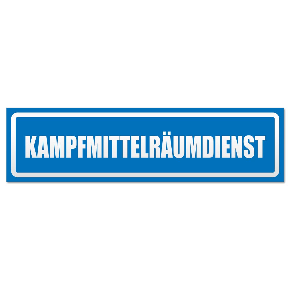 Kampfmittelräumdienst invertiert Magnetschild Schild magnetisch - Picture 6 of 25