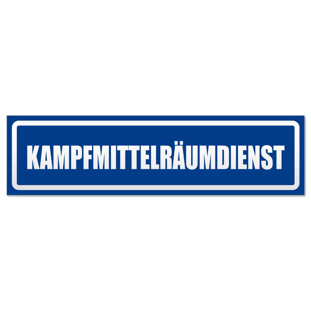 Kampfmittelräumdienst invertiert Magnetschild Schild magnetisch - Picture 10 of 25