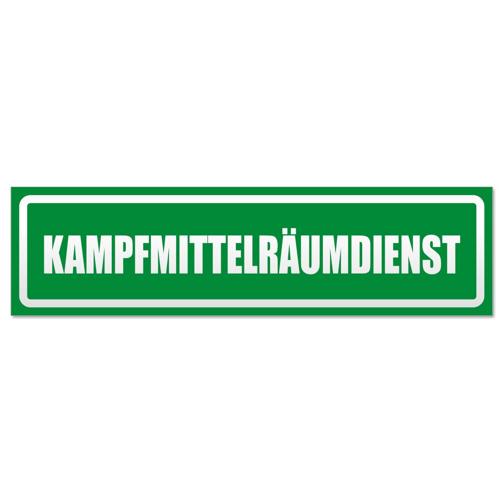 Kampfmittelräumdienst invertiert Magnetschild Schild magnetisch - Picture 15 of 25