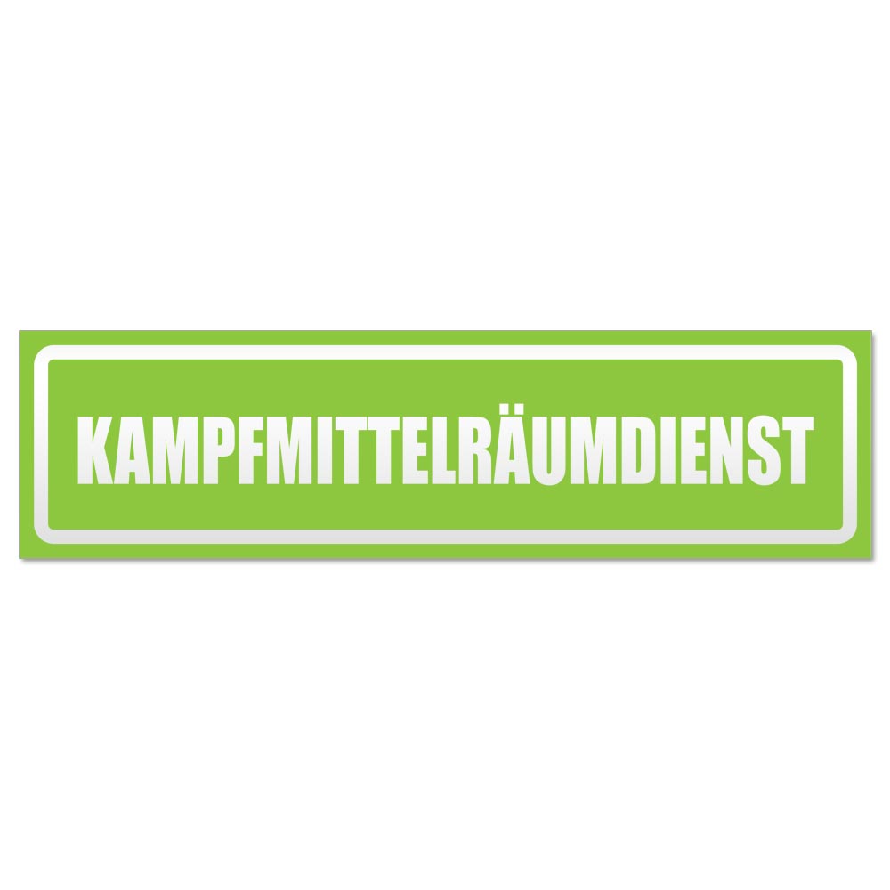 Kampfmittelräumdienst invertiert Magnetschild Schild magnetisch - Picture 8 of 25