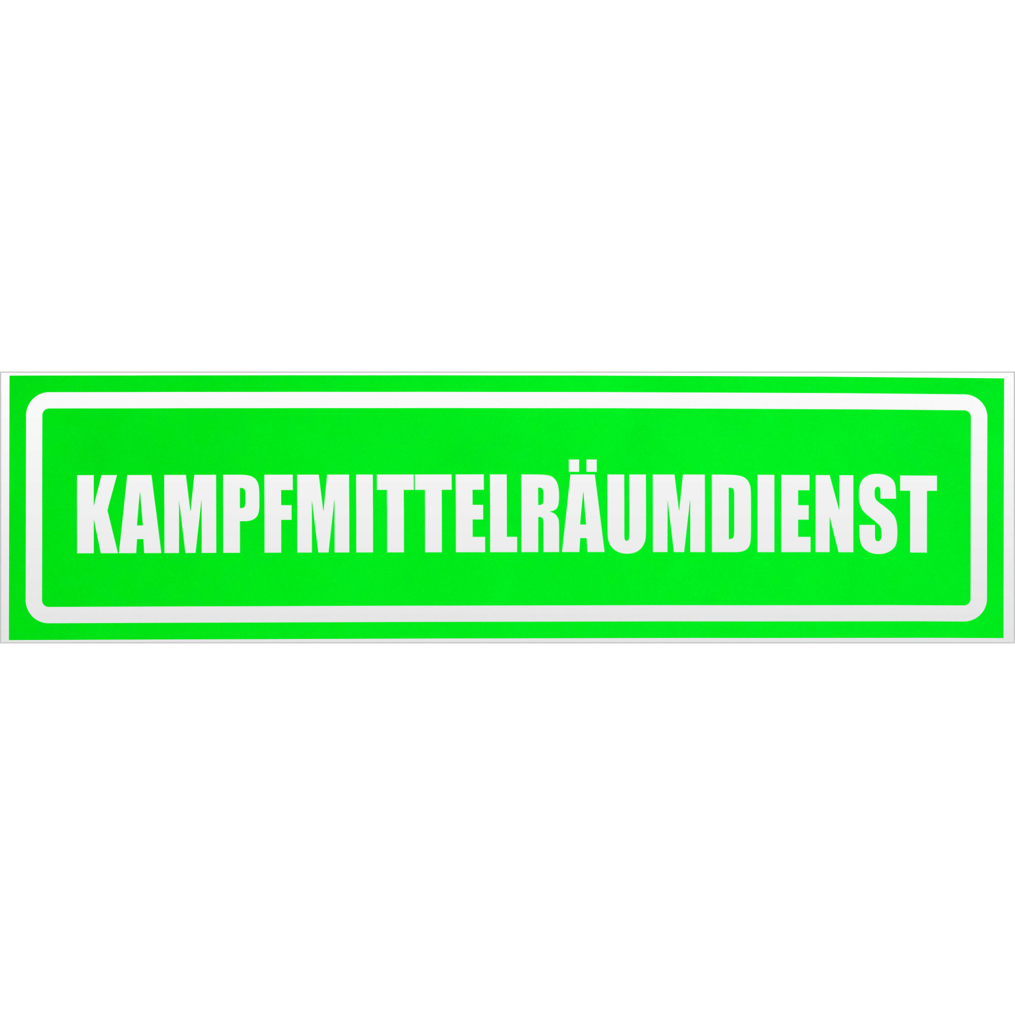 Kampfmittelräumdienst invertiert Magnetschild Schild magnetisch - Picture 19 of 25