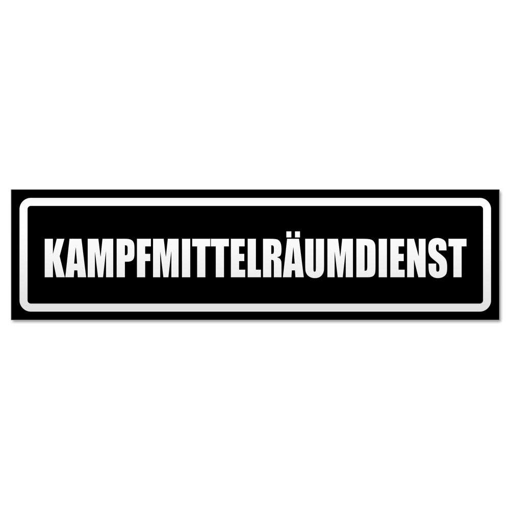 Kampfmittelräumdienst invertiert Magnetschild Schild magnetisch - Picture 9 of 25