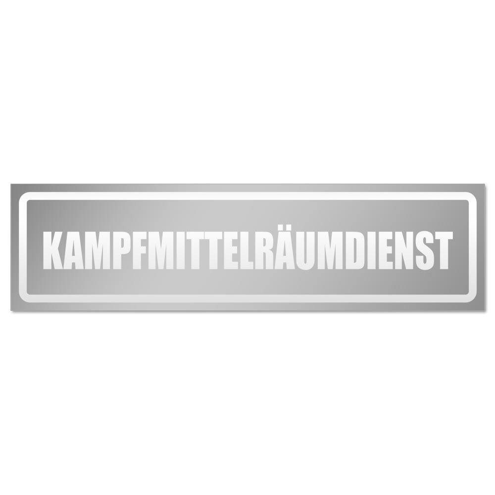 Kampfmittelräumdienst invertiert Magnetschild Schild magnetisch - Picture 11 of 25