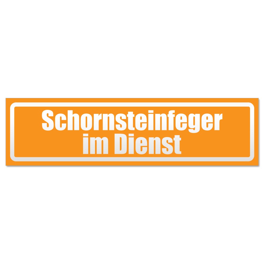 Schornsteinfeger im Dienst invertiert Magnetschild Schild magnetisch - Picture 14 of 25