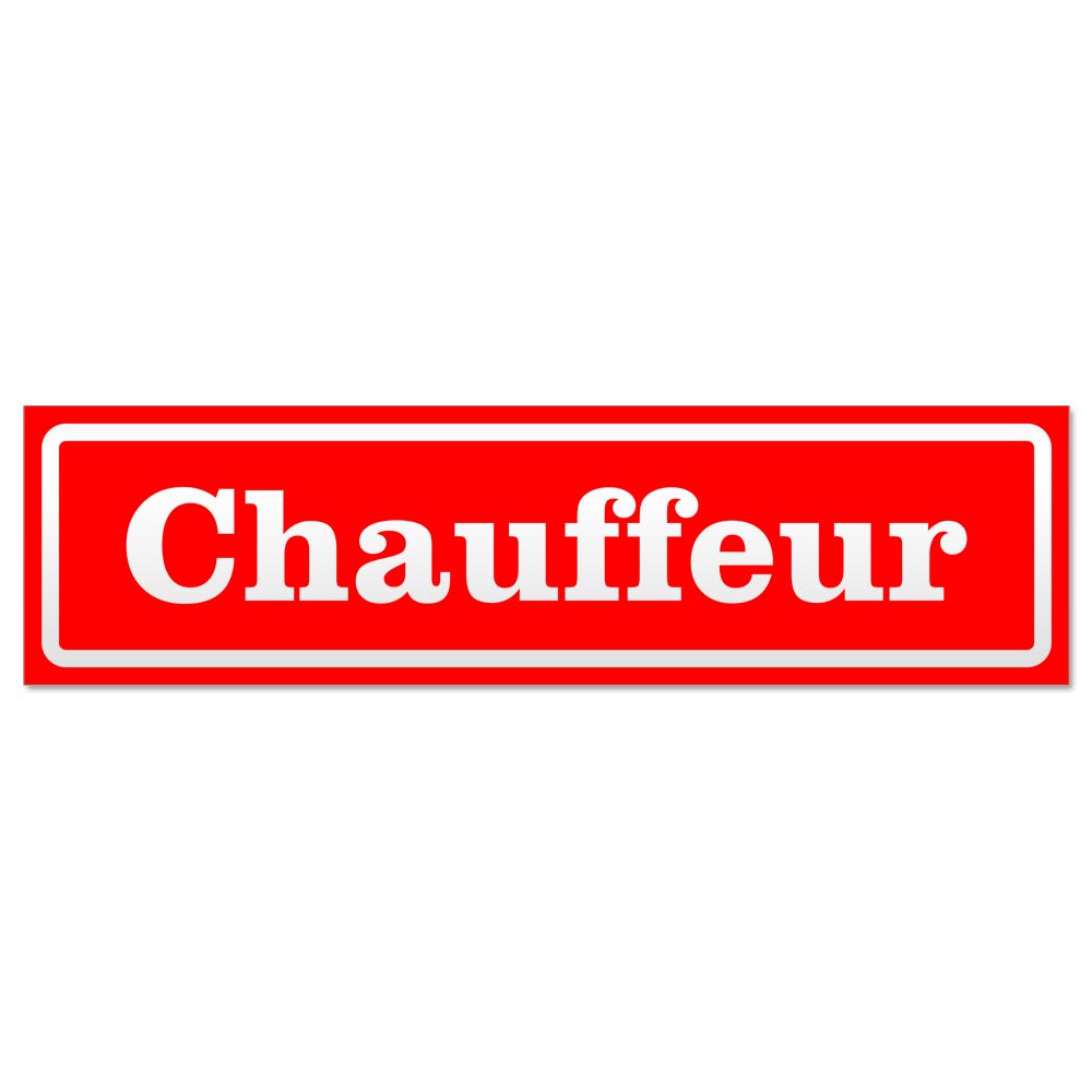 Chauffeur invertiert Magnetschild Schild magnetisch - Picture 7 of 25