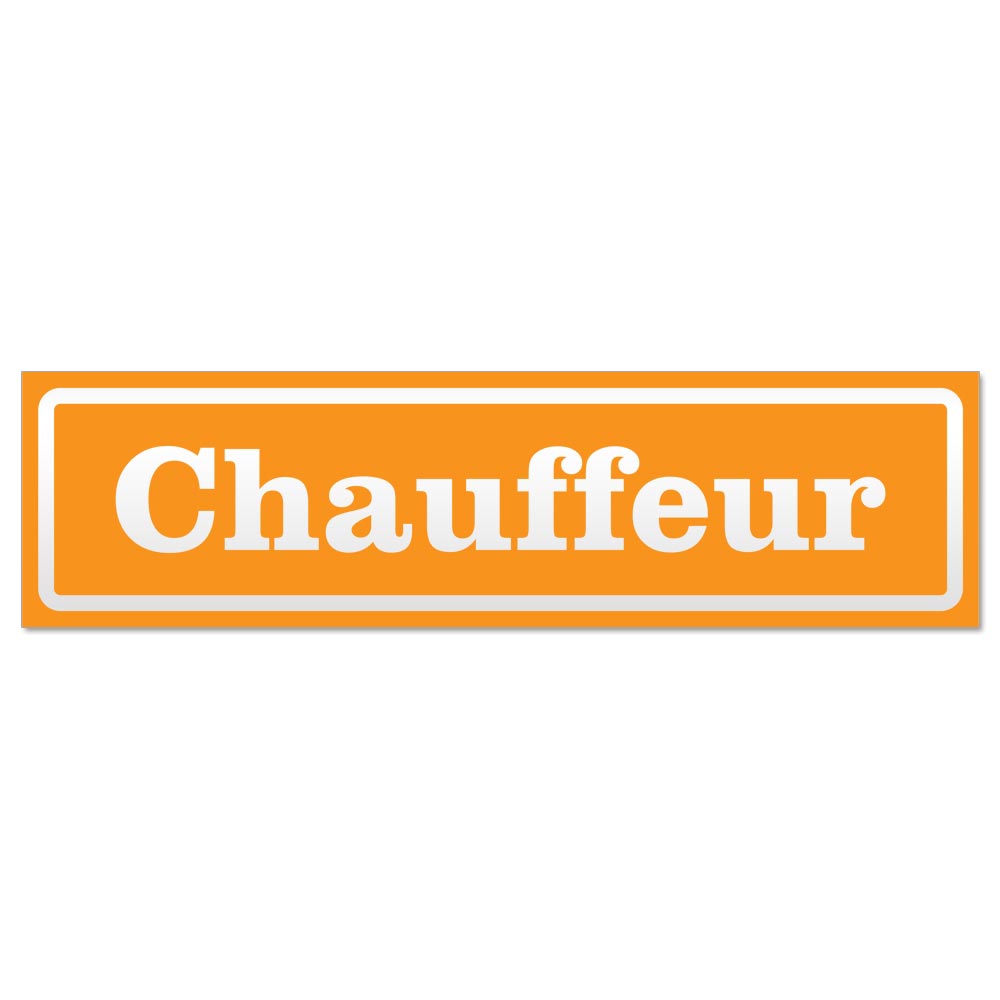 Chauffeur invertiert Magnetschild Schild magnetisch - Picture 14 of 25