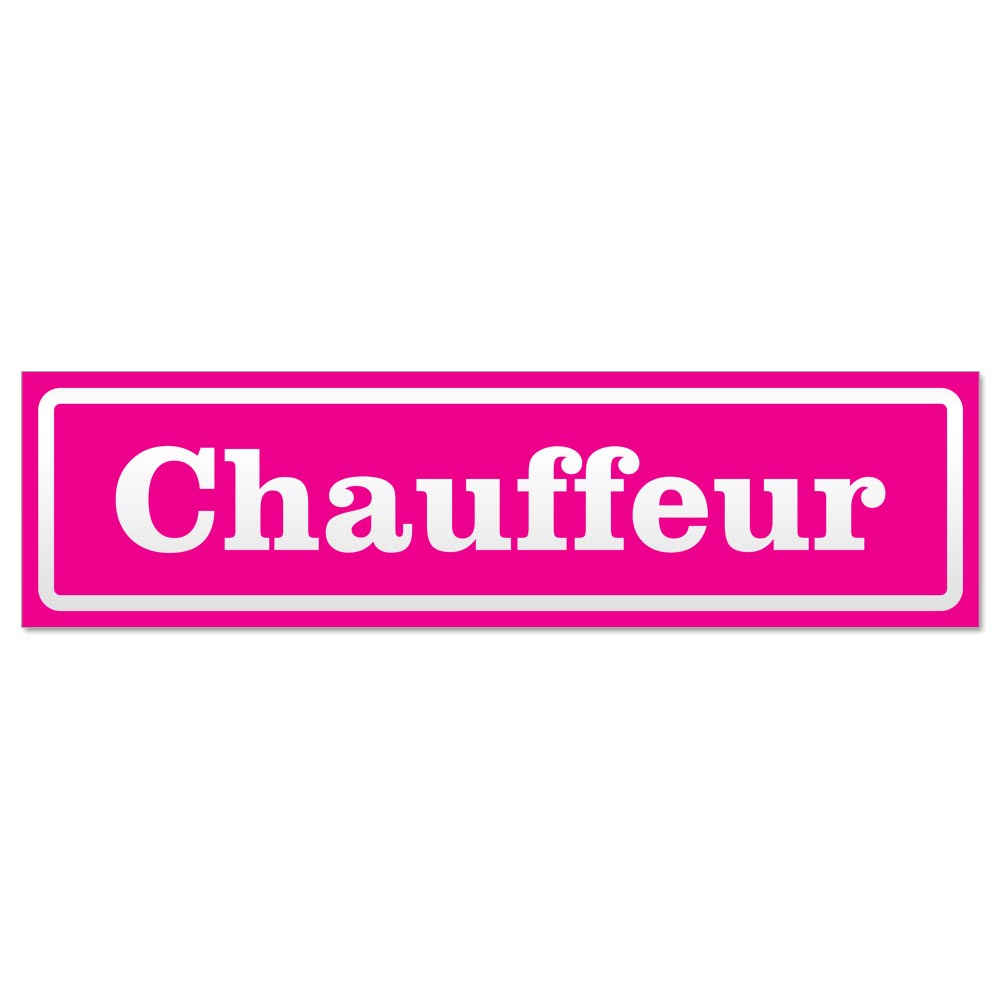 Chauffeur invertiert Magnetschild Schild magnetisch - Picture 13 of 25