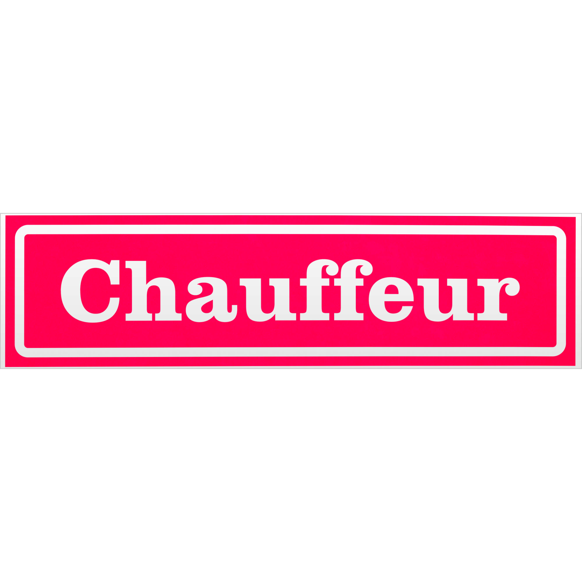 Chauffeur invertiert Magnetschild Schild magnetisch - Picture 18 of 25