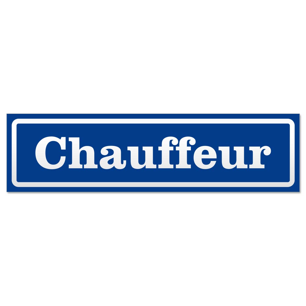 Chauffeur invertiert Magnetschild Schild magnetisch - Picture 10 of 25