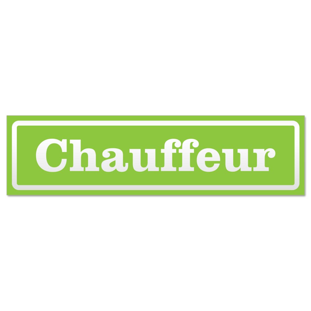 Chauffeur invertiert Magnetschild Schild magnetisch - Picture 8 of 25