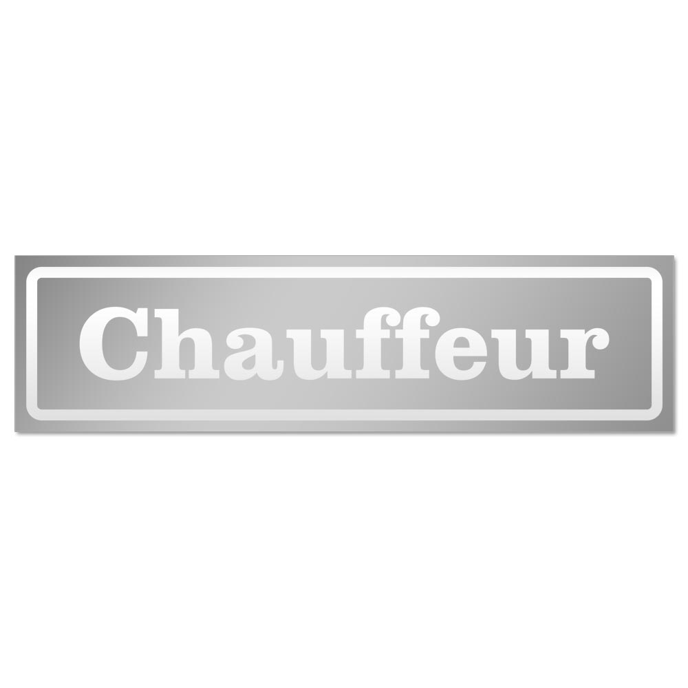 Chauffeur invertiert Magnetschild Schild magnetisch - Picture 11 of 25