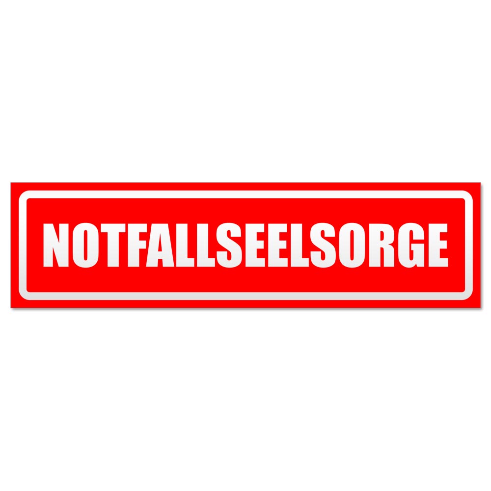 Notfallseelsorge invertiert Magnetschild Schild magnetisch - Picture 7 of 25