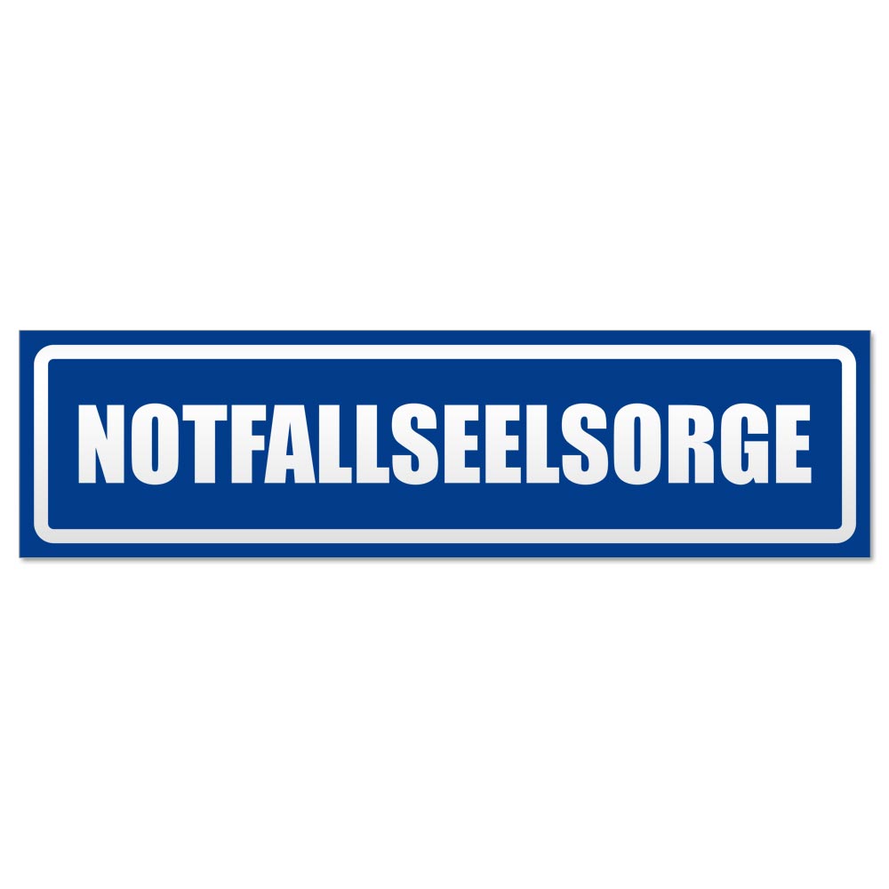 Notfallseelsorge invertiert Magnetschild Schild magnetisch - Picture 10 of 25