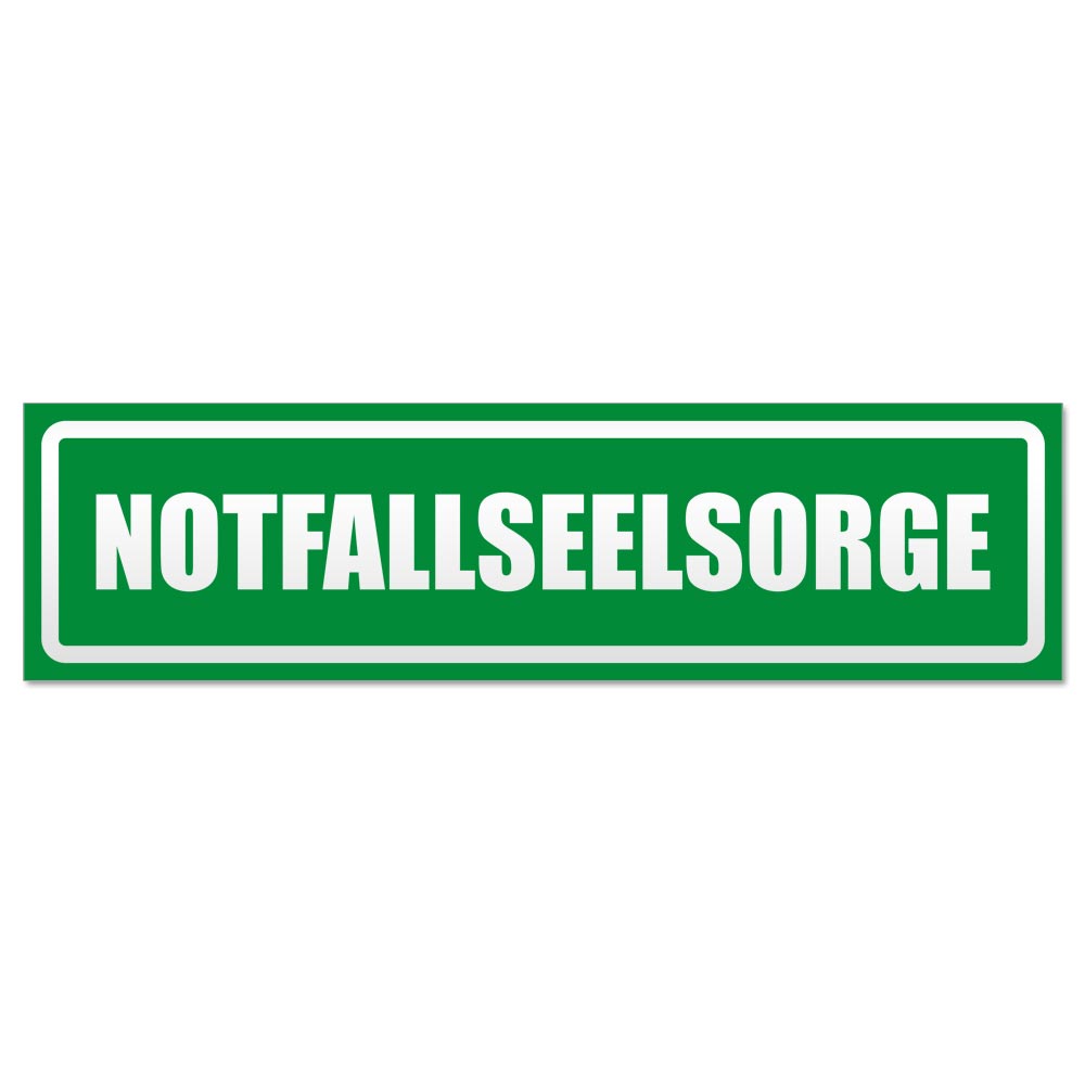 Notfallseelsorge invertiert Magnetschild Schild magnetisch - Picture 15 of 25
