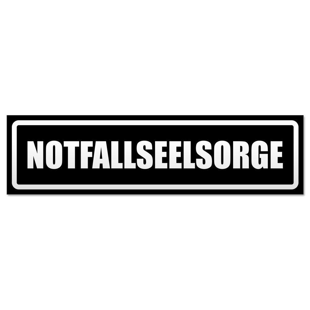 Notfallseelsorge invertiert Magnetschild Schild magnetisch - Picture 9 of 25