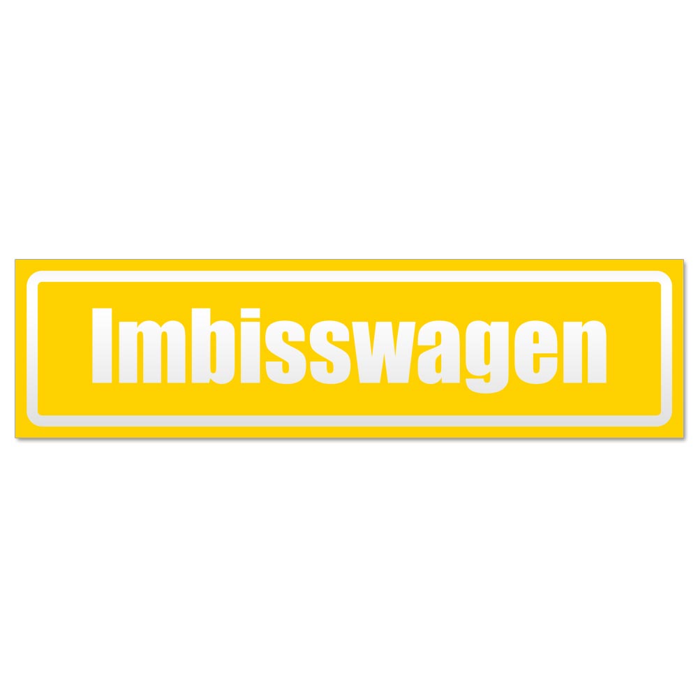 Imbisswagen invertiert Magnetschild Schild magnetisch - Picture 8 of 25