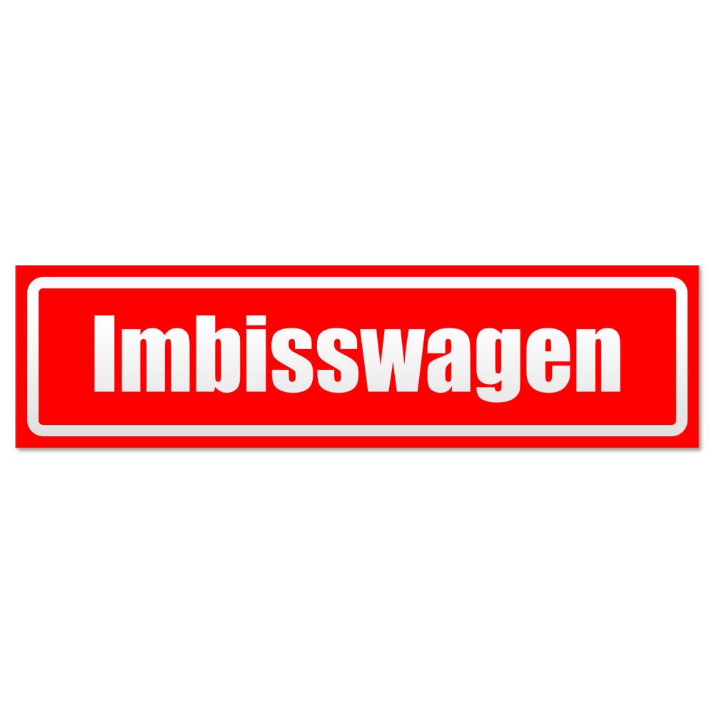 Imbisswagen invertiert Magnetschild Schild magnetisch - Picture 20 of 25