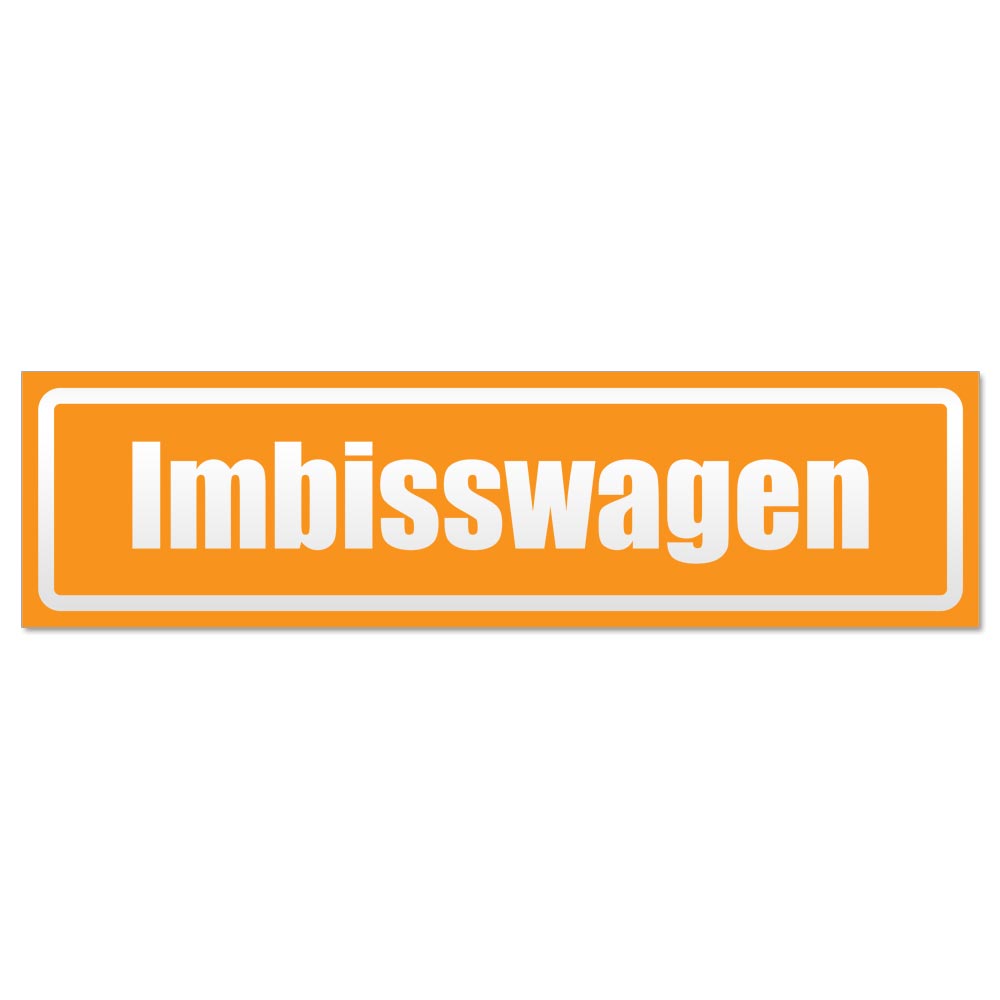 Imbisswagen invertiert Magnetschild Schild magnetisch - Picture 18 of 25