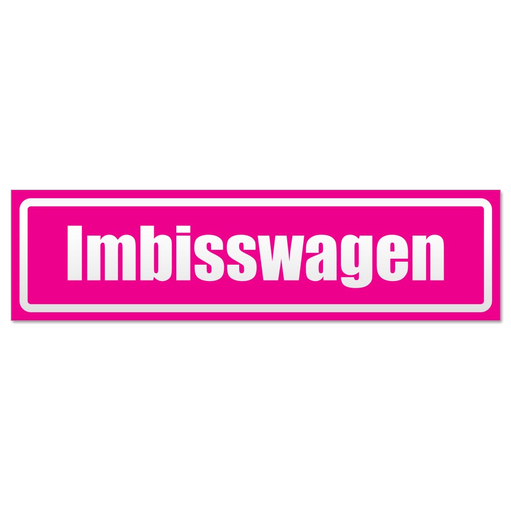 Imbisswagen invertiert Magnetschild Schild magnetisch - Picture 19 of 25