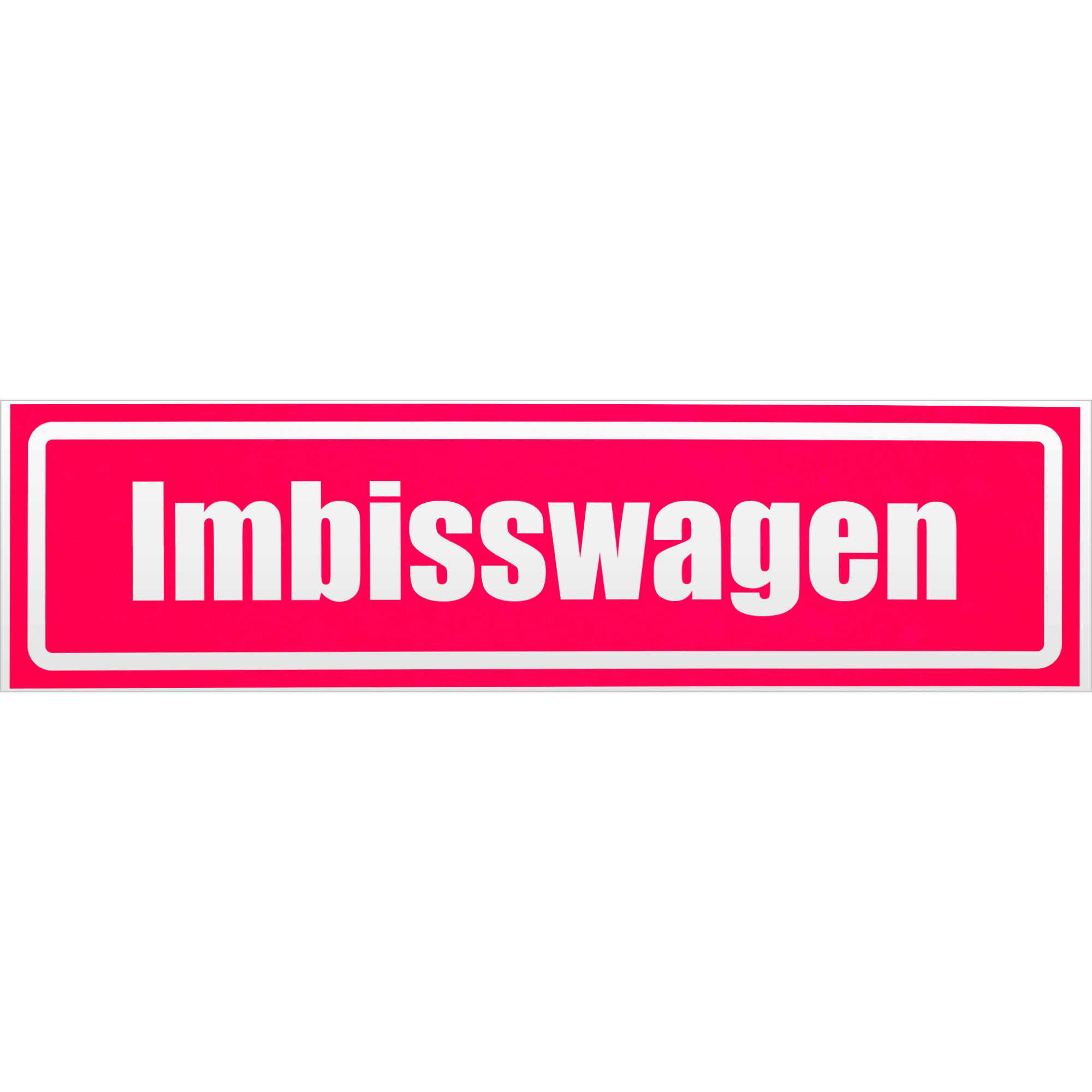 Imbisswagen invertiert Magnetschild Schild magnetisch - Picture 17 of 25