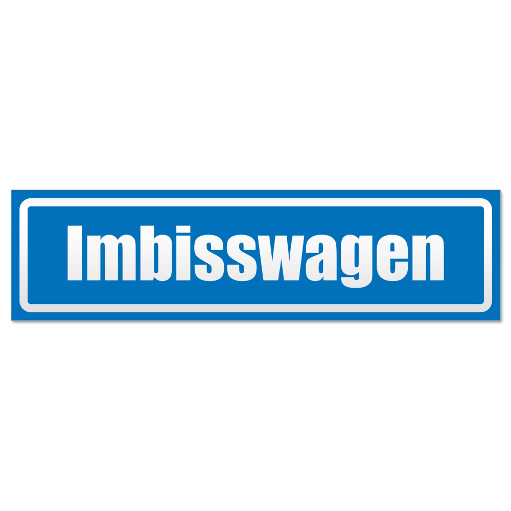 Imbisswagen invertiert Magnetschild Schild magnetisch - Picture 5 of 25