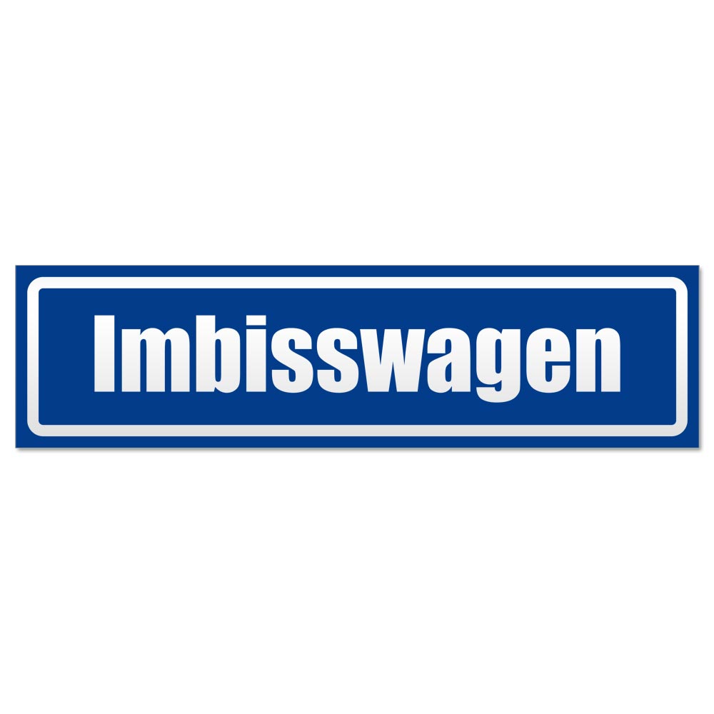 Imbisswagen invertiert Magnetschild Schild magnetisch - Picture 25 of 25