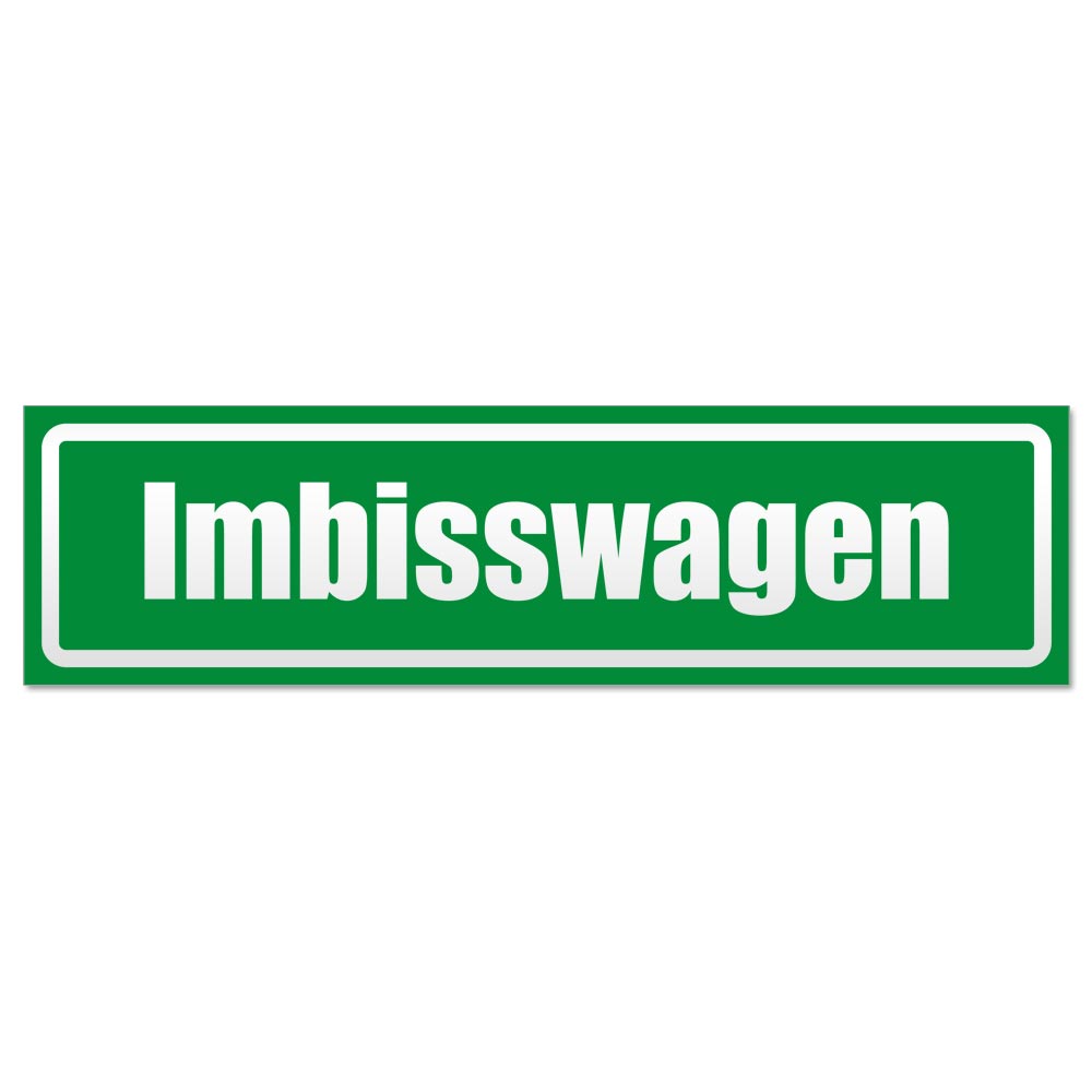 Imbisswagen invertiert Magnetschild Schild magnetisch - Picture 11 of 25