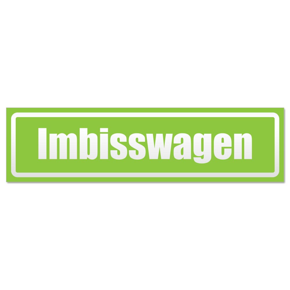 Imbisswagen invertiert Magnetschild Schild magnetisch - Picture 13 of 25