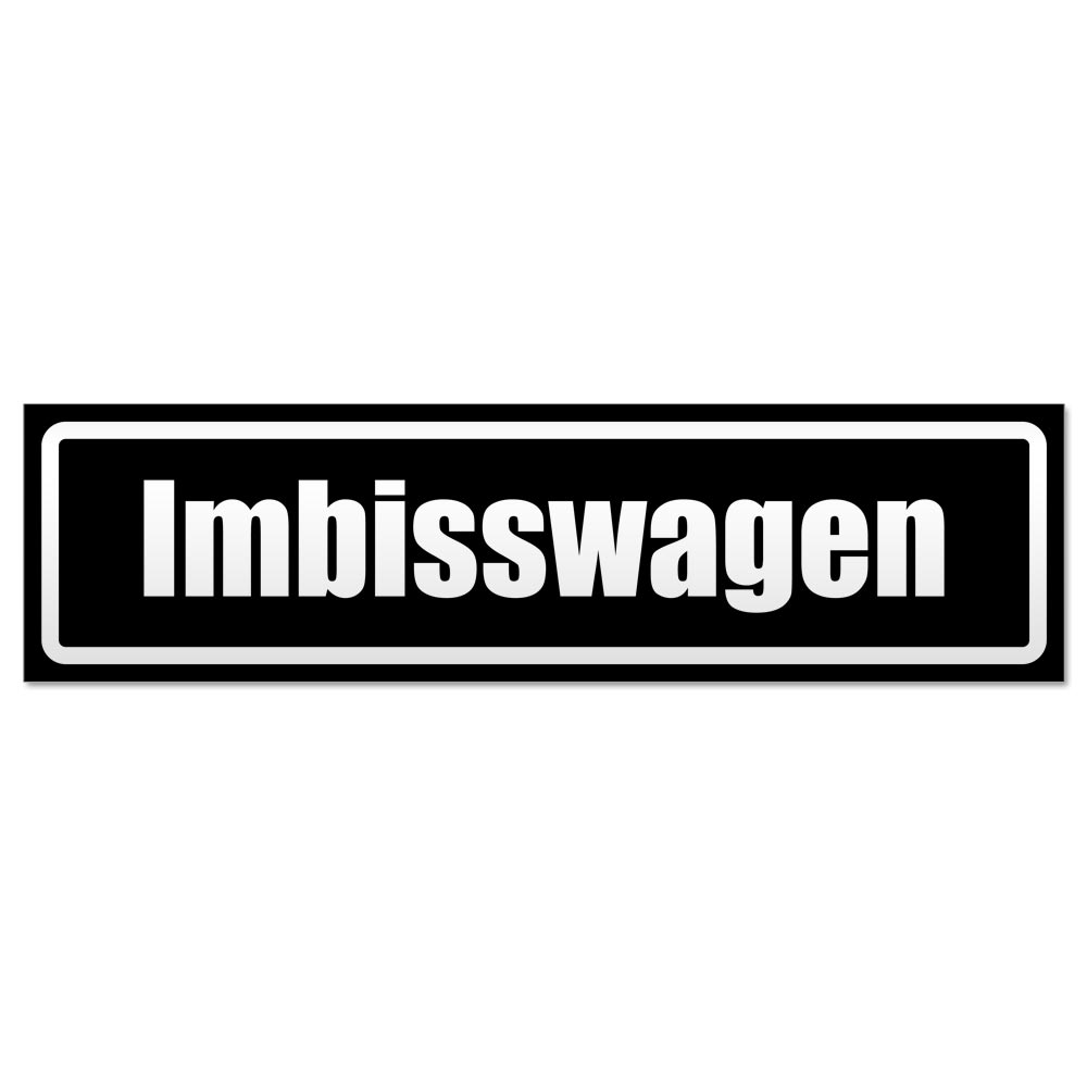 Imbisswagen invertiert Magnetschild Schild magnetisch - Picture 22 of 25