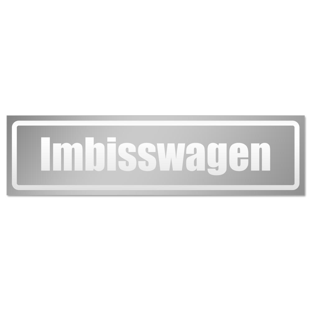 Imbisswagen invertiert Magnetschild Schild magnetisch - Picture 24 of 25